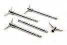 MRG9829 MR. GASKET MR. GASKET VALVE COVER Y WING BOLTS - 5/16-18 X 5/8 INCH - CHROME PLATED Fits Ford 352-427 FE and Pontiac V8