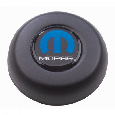 GRA5790 Classic or Challenger black horn button with Mopar emblem.
