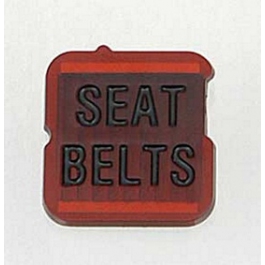 ECK122152 Corvette Seat Belt Warning Lens, 1968-1971