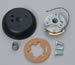 GRA4268 Steering Wheel Installation Kit, 3-Bolt Mount, Black, Aluminum, Ford