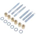 DOR03147  Includes (3) 3/8 in.-16 x 2 1/2 in. and (3) 3/8 in. -16 x 3 1/4 in. studs, (6) nuts and (6) lock washers.