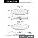 CEN102.02950 REAR CTEK METALLIC BRAKE PADS-1984 - 1987 / CHEVROLET / CORVETTE