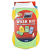 DET3-540 •4-piece combo: cleaning towel, wash mitt, glass towel, 2N1 sponge