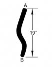 DAY70758 UPPER RADIATOR HOSE 19", 1.5" DIA.