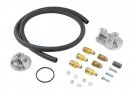 MRG7682 MR. GASKET OIL FILTER RELOCATION KIT - SINGLE FILTER Fits Ford, Lincoln, Mercury, Chrysler and Imports