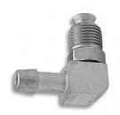 EDE822660 Inverted Flare to Hose Barb, 90 Degree, Brass, Natural, 5/8-18 in. Inverted Flare, 3/8 in