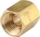ALL50131 Fittings, Unions, Brass, Female 7/16 in.-24 to Female 1/4 in. Inverted Flare