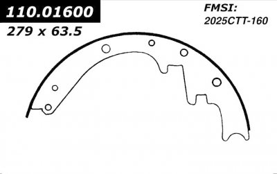 CEN111.01600 BRAKE SHOE