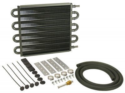 DER13107 Oil/Trans Cooler, 18200 GVW,12-3/4''W x 10-1/4''H x 3/4''D