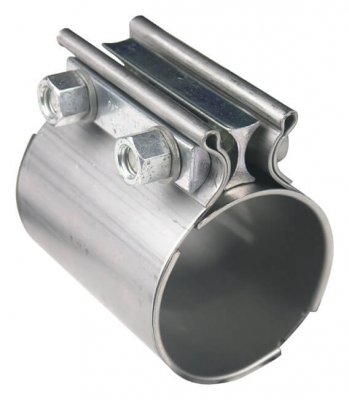 HKR41172 Stainless Steel "TORCA" Style 2-1/2" Exhaust Coupler - 2pk