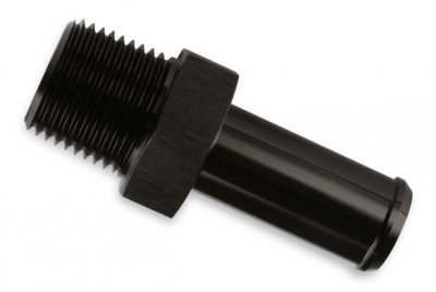 MRG484012-BL MR. GASKET STRAIGHT 3/4 INCH HOSE TO 3/4 INCH NPT - BLACK