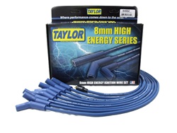 TAY64662 FORD V8 High Energy Ignition Wire Set STD CAP Custom Fit 8mm Blue