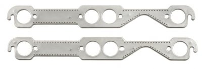 MRG7400G MR. GASKET HEADER GASKETS - ALUMINUM-LAYERED Fits 1955-1991 Chevrolet 262-400 Gen I Small Block. Round Ports, 1.50 Inch