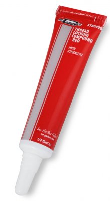 MRG78090G MR. GASKET THREAD LOCKING COMPOUND Red (High Strength) 1/4 Ounce Tube