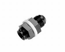 RED8832-06-2 -06 Male AN/JIC with 2 tefflon washers and inside flow chamfer - Black