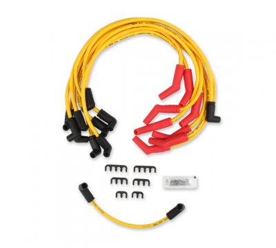 ACC8854 ACCEL 8.8 MM FORD S.B. HEI WIRE SET - - SPIRAL CORE - CUSTOM FIT - YELLOW