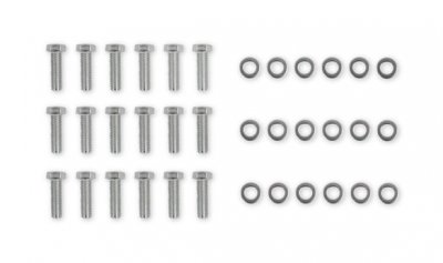 MRG954G CHEVY BB MR. GASKET INTAKE MANIFOLD BOLT SET - HEX HEAD Fits 1965-1990 Chevrolet 396-454 Big Block
