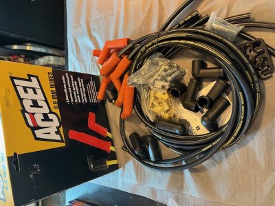 ACC7005STD CAP ACCEL SPARK PLUG WIRES - 300+ FERRO-SPIRAL RACE WIRE SET - 8.8MM Universal Fit - 115 Degree Boots - Black