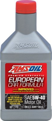 AMS-AFLQT European Car Formula 5W-40 Improved ESP Synthetic Motor Oil Specially Formulated for European Gasoline and Diesel Engi