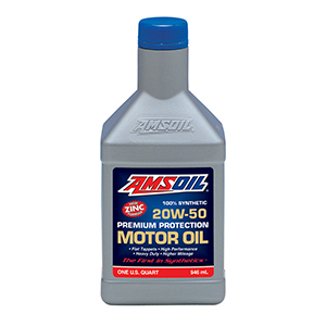 AMS-AROQT HIGH ZINK AMSOIL Premium Protection 20W-50 100% Synthetic Motor Oil