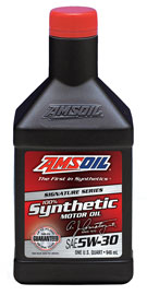 AMS-ASLQT Signature Series 5W-30 Synthetic Motor Oil 1 QT = 0.946 LITER