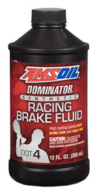 AMS-BFRCN DOMINATOR DOT 4 Synthetic Racing Brake Fluid High boiling points resist brake fade and vapor lock