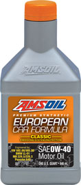 AMS-EFOQT European Car Formula 0W-40 Classic ESP Synthetic Motor Oil