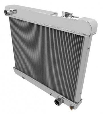 FROFB117 1961-1966 Chevrolet/Pontiac/Olds FROSTBITE ALUMINUM RADIATOR- 2 ROW  L6/V8 (250/283/292/327/330/389/394/400/421)