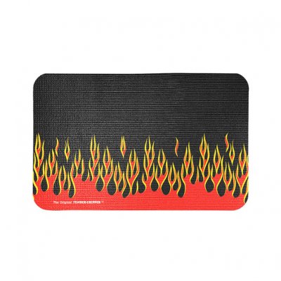 FG2306 FENDER GRIPPER RED AND YELLOW FLAMES MAT Universal Fit. 34" x 22"