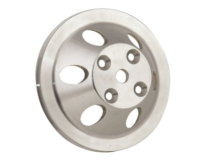 MRG5314 Mr. Gasket Water Pump Pulley - Aluminum - Single Groove Fits 1969-1985 Chevrolet Small Block with Long Water Pump