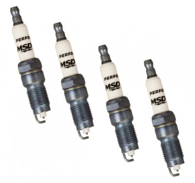 MSD37154 MSD IRIDIUM SPARK PLUG 14mm - .750 in Reach - Tapered Seat - 4 Pack