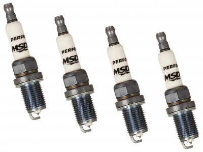 MSD37244 MSD IRIDIUM SPARK PLUG 14mm - .750 in Reach - Gasket Seat - 4 Pack