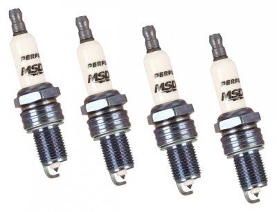 MSD37334 MSD IRIDIUM SPARK PLUG 14mm - .750 in Reach - Gasket Seat - 4 Pack