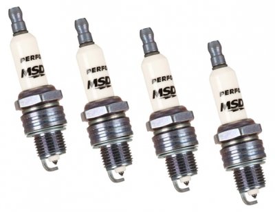 MSD37364 MSD IRIDIUM SPARK PLUG 14mm - .500 in Reach - Gasket Seat - 4 Pack