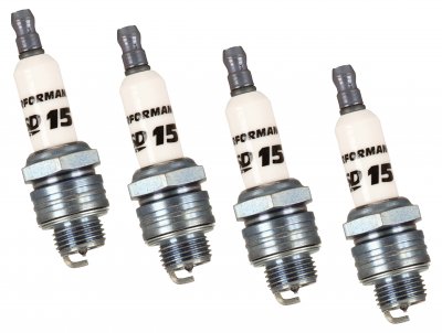 MSD37404 IRIDIUM SPARK PLUG - SHORTY 14mm - .375 in Reach - Gasket Seat - 4 PacK Heat Range 6