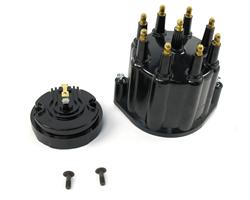 PEXD600710 PERTRONIX  CAP MALE BLACK AND ROTOR 8 CYLINDER FLAME-THROWER BILLET DISTRIBUTOR