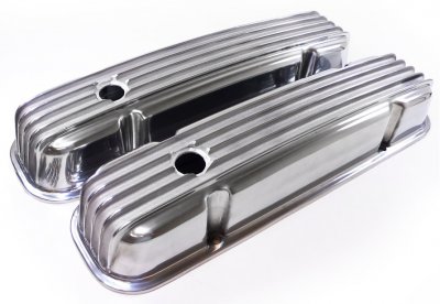 RPCS6285 Pol alum Pontiac finned valve cover