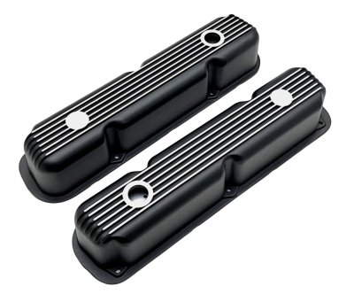 Aluminum SB Mopar Valve Covers – All Finned
