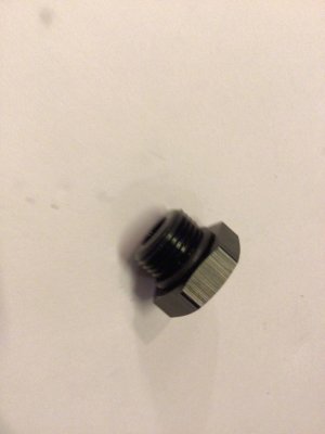RED814-08-2 -08 AN/JIC Straight Thread (O-Ring) Port Plug - Black