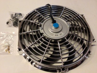 RPCS1203 12" EL FAN CHROME, 7 AMP