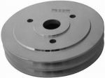 RPCS8843 Crankshaft Pulley 1965-68 Big Block Chevy 396-454 Short Water Pump Double Groove Diameter: 6.60" Satin Aluminum