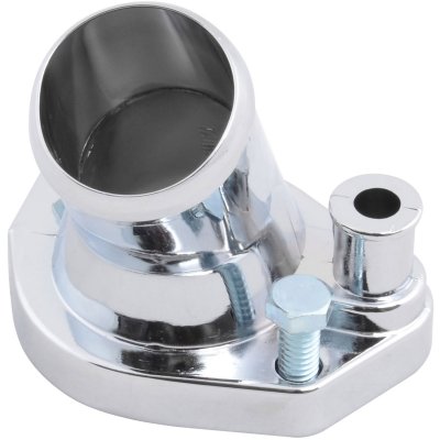 RPCS9440 Chrome Steel Water Neck 1965-75 Small Block Ford 260-289-302-351W  O-Ring Style