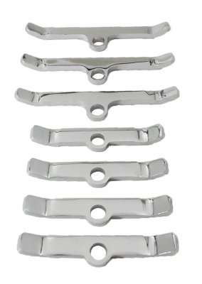RPCS9640 Chrome bb chevy 396-454 valve cover spreader bars (set of 7)